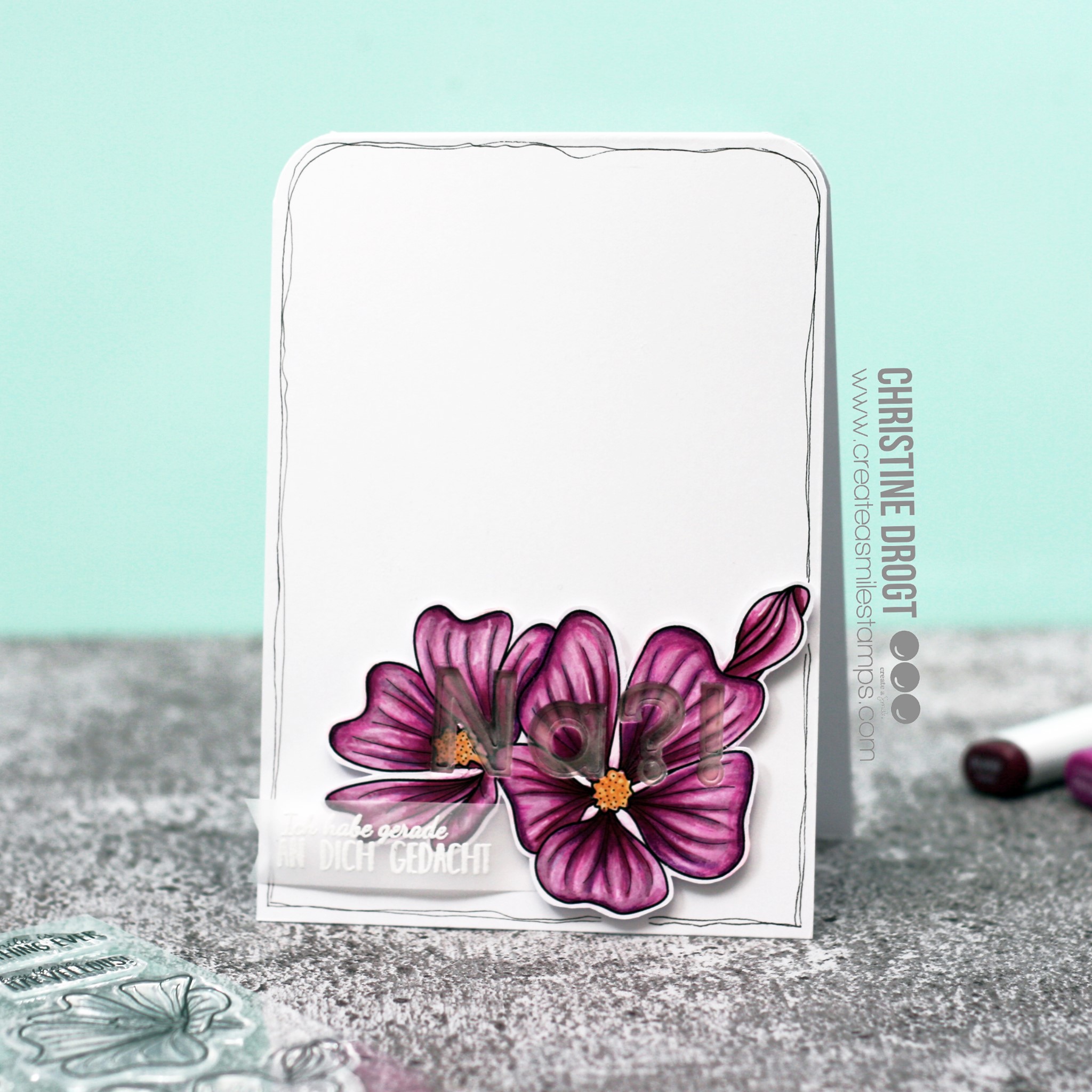 Clear A6 Malvenblüte