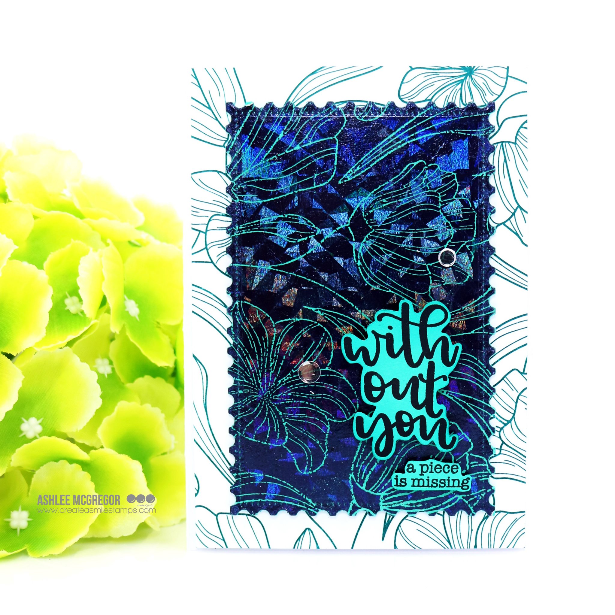 Clear A5 Floral Background