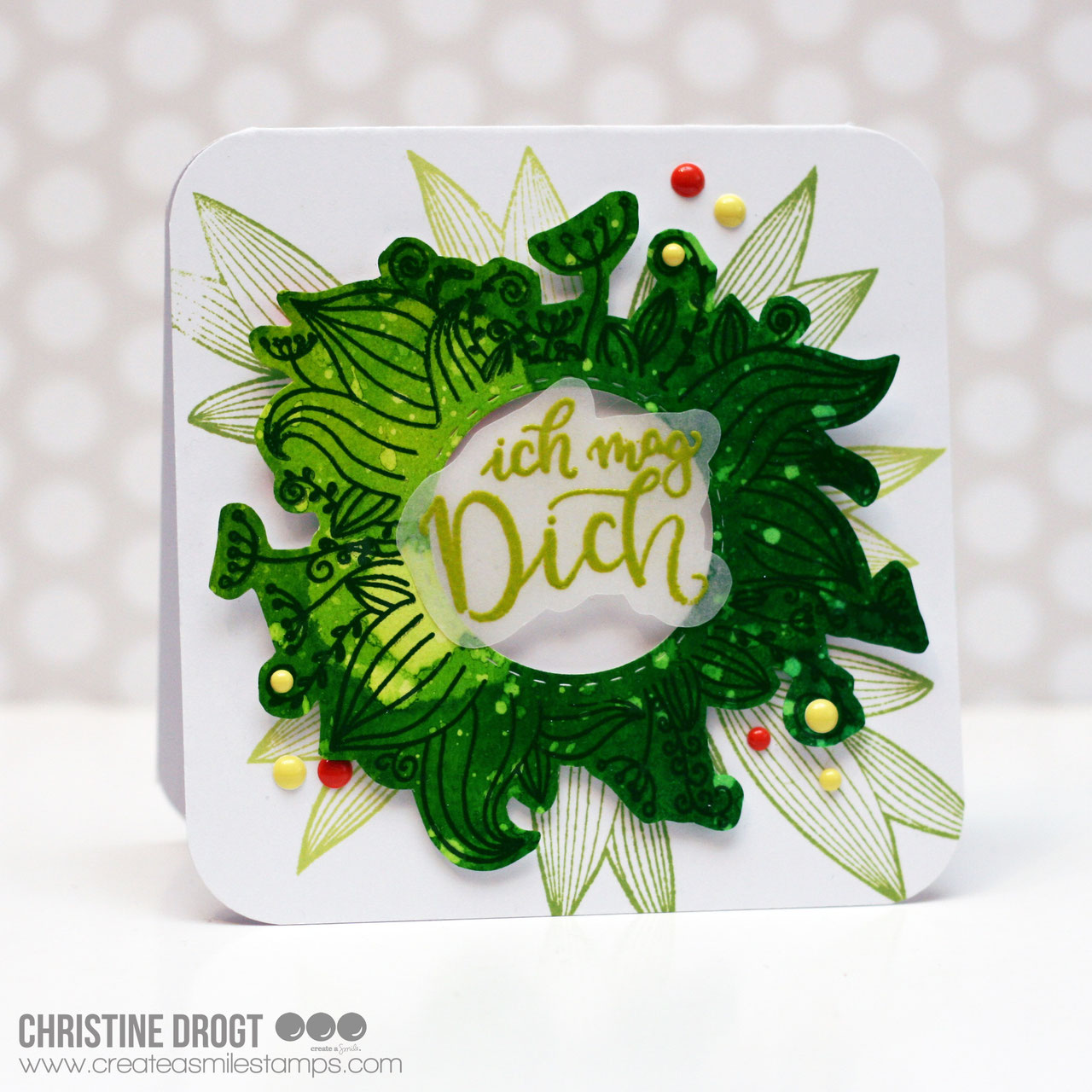 Clear A6 Dekorierte Grüße - bunte Erweiterung