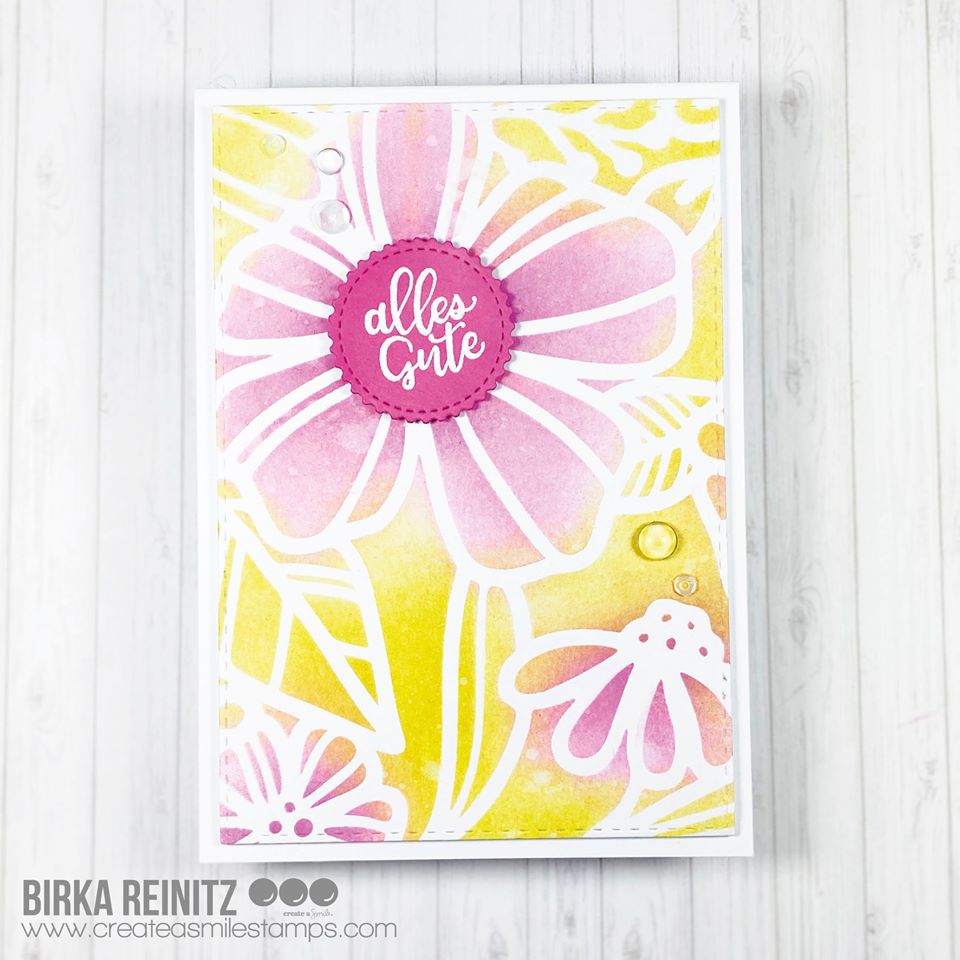 Stencil: Spring garden