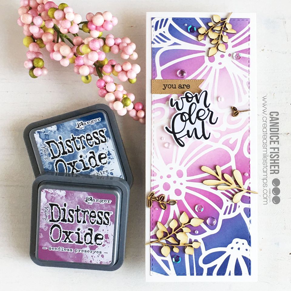 Stencil: Spring garden