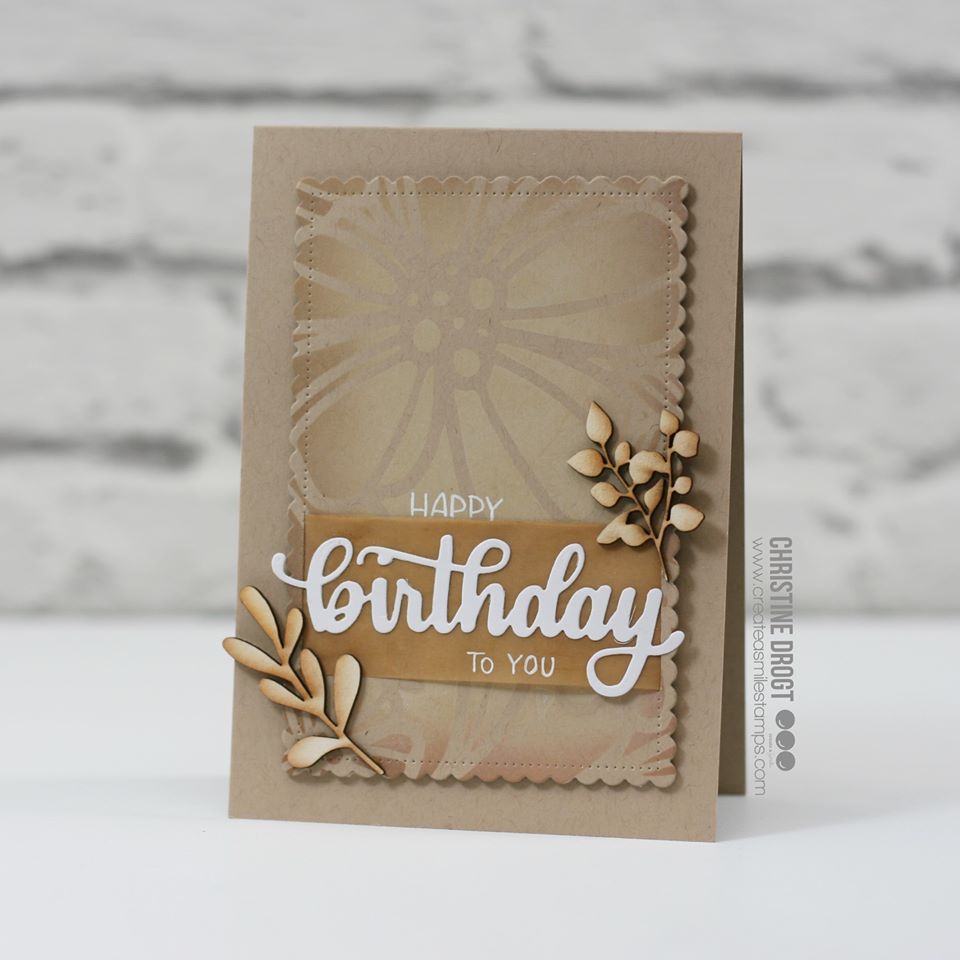 Stencil: Spring garden