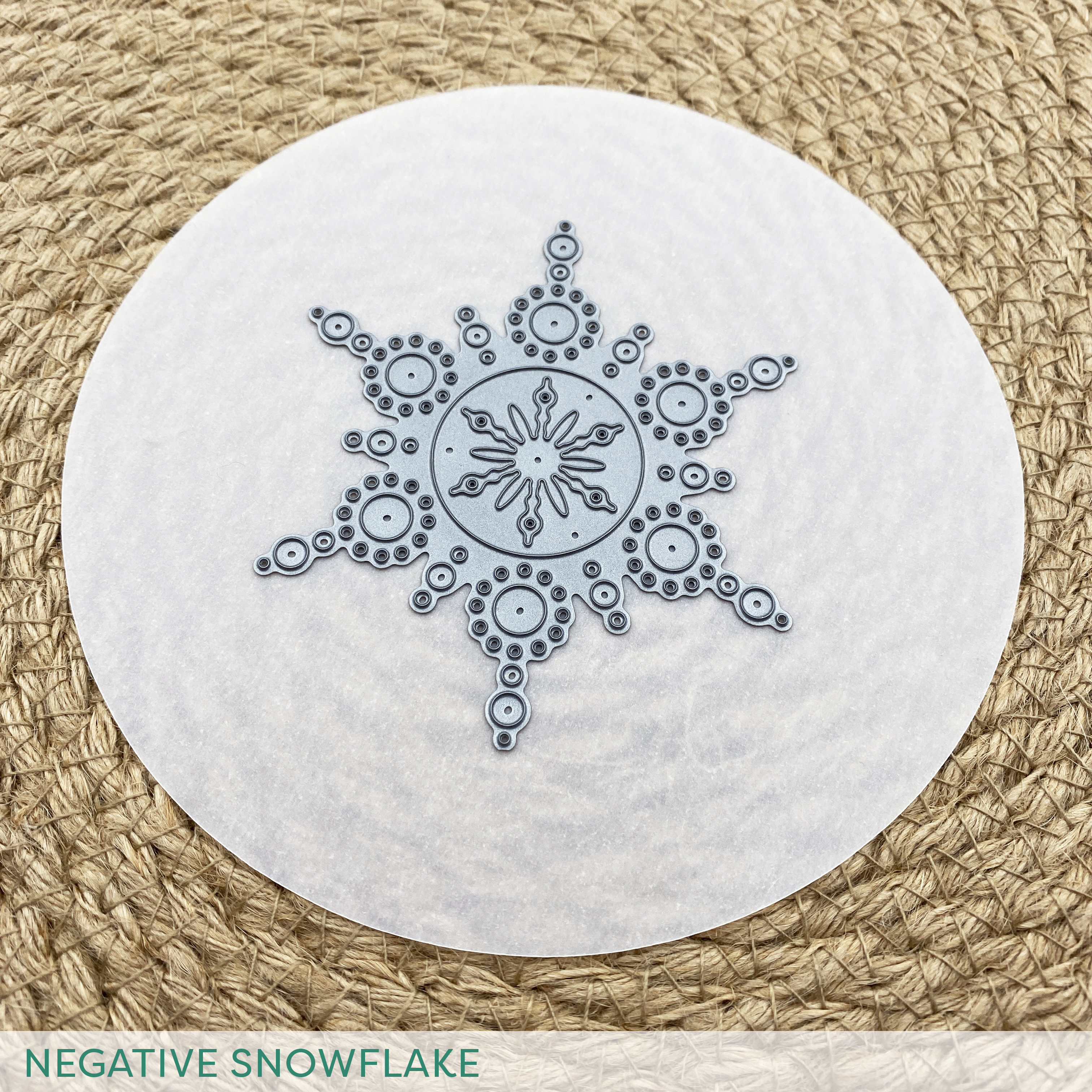 Cool Cuts Negative Snowflake