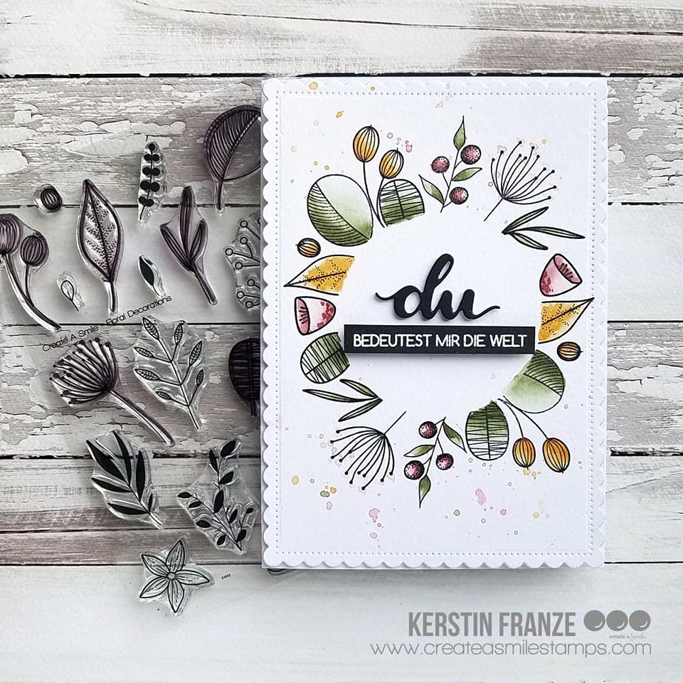 Clear A6 Floral Decorations