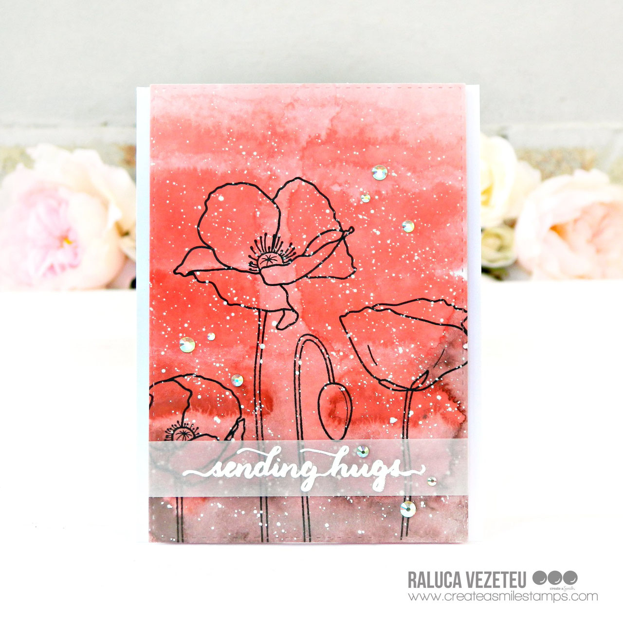 Clear A6 Pure Poppies