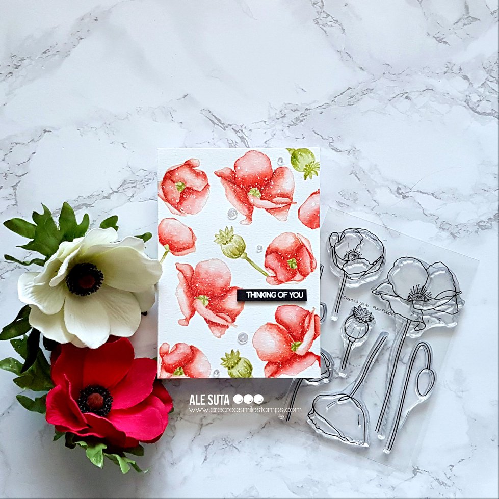 Clear A6 Pure Poppies