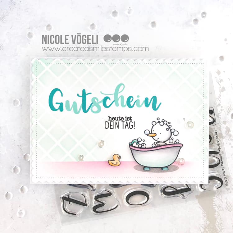 Clear A6 Lettering Alphas CAPS