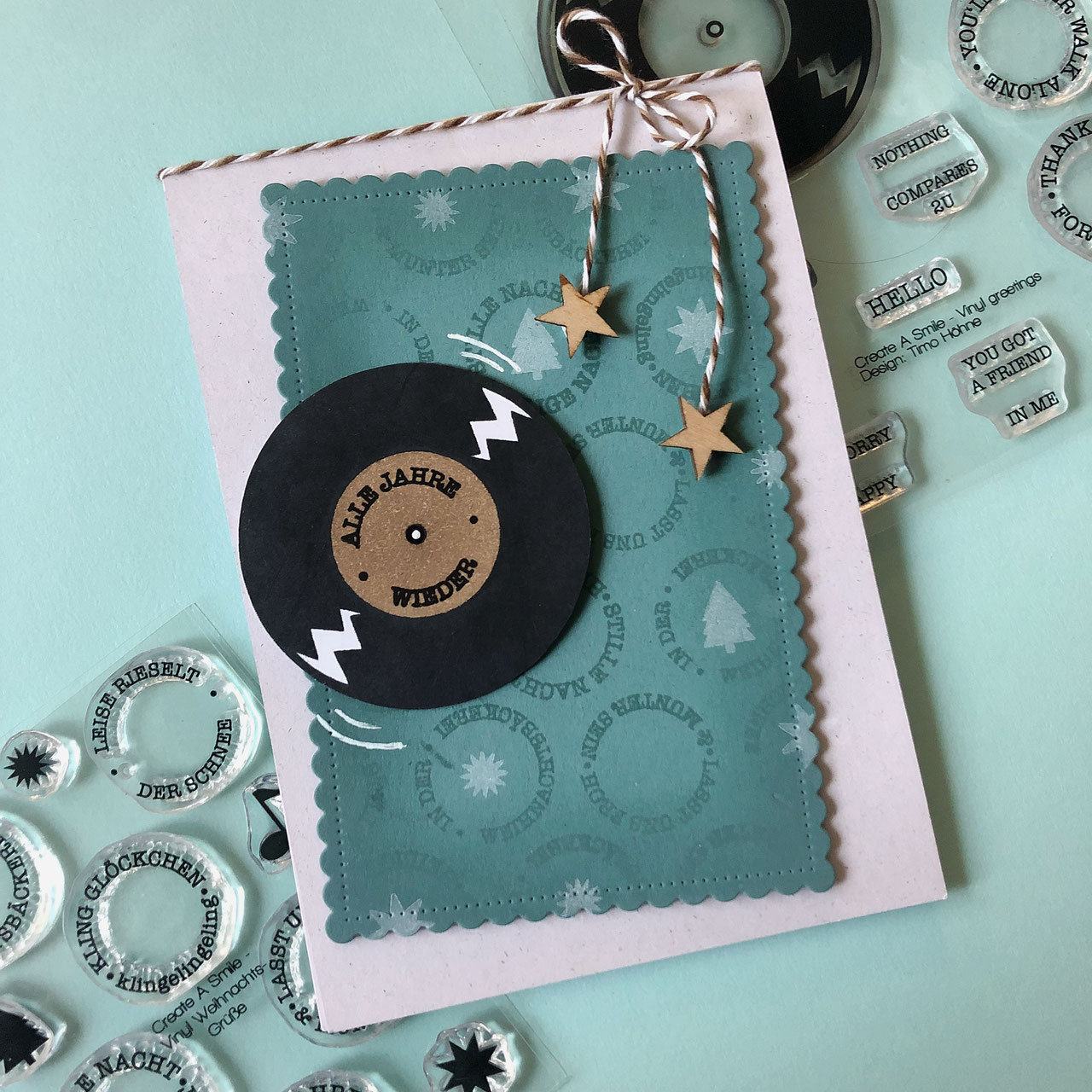 Clear A7 Vinyl Weihnachtsgrüße