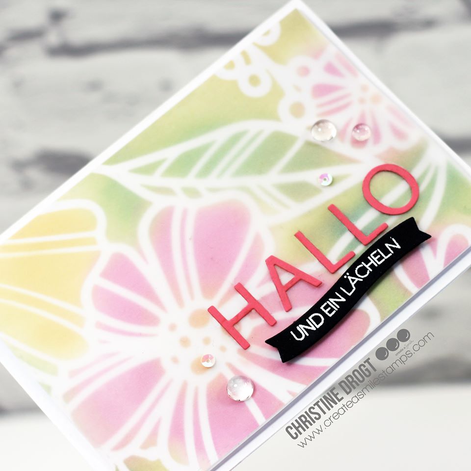 Stencil: Spring garden