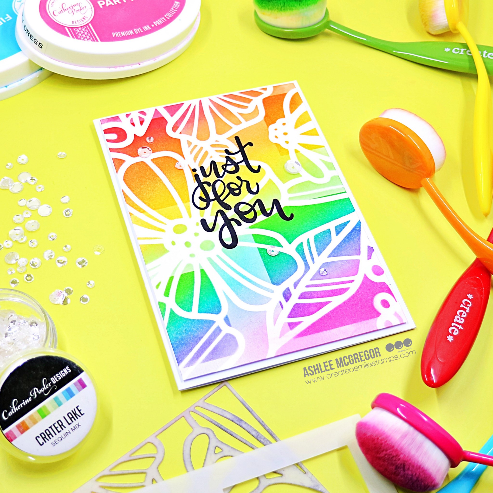 Stencil: Spring garden