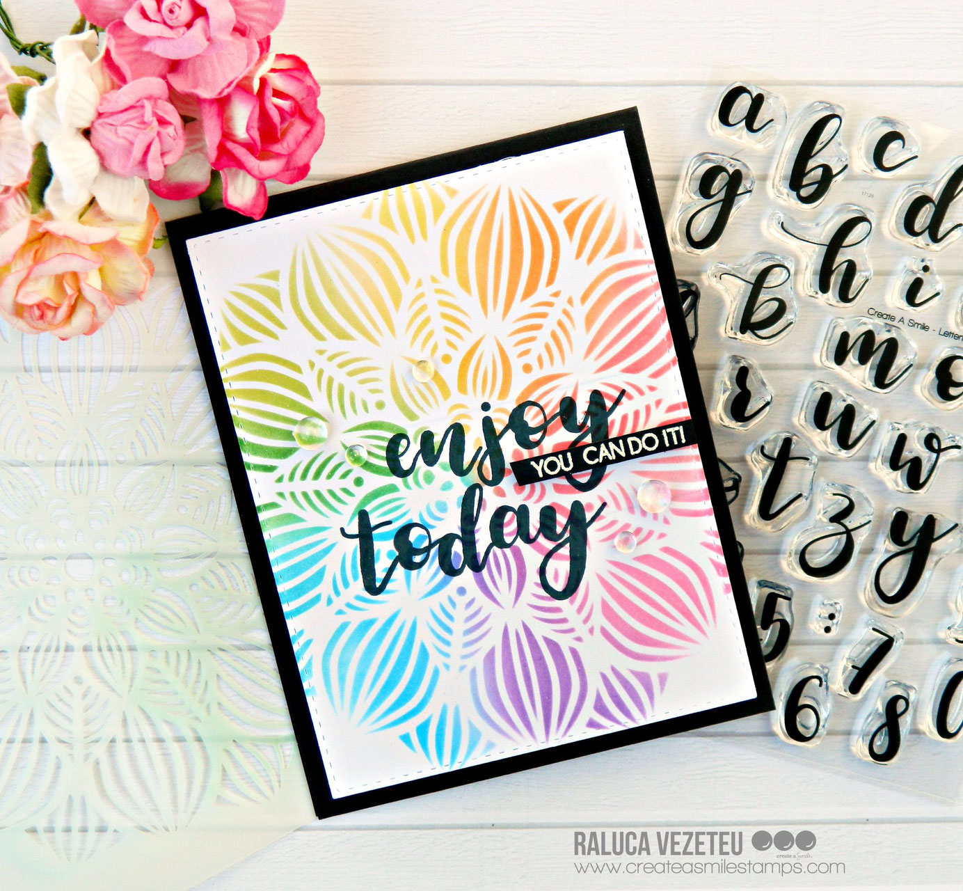 Clear A6 Lettering Alphas