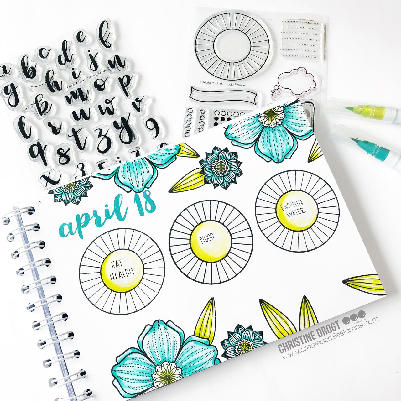 Clear A6 Lettering Alphas